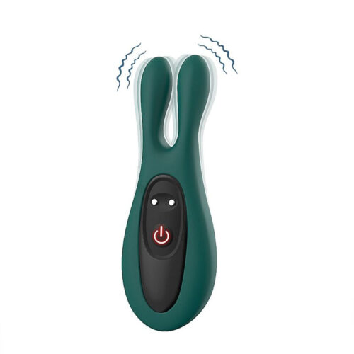 8688-Verde_1 Vibrador de Clitóris Formato de Coelho com 9 Modos de Vibração Sexy Import
