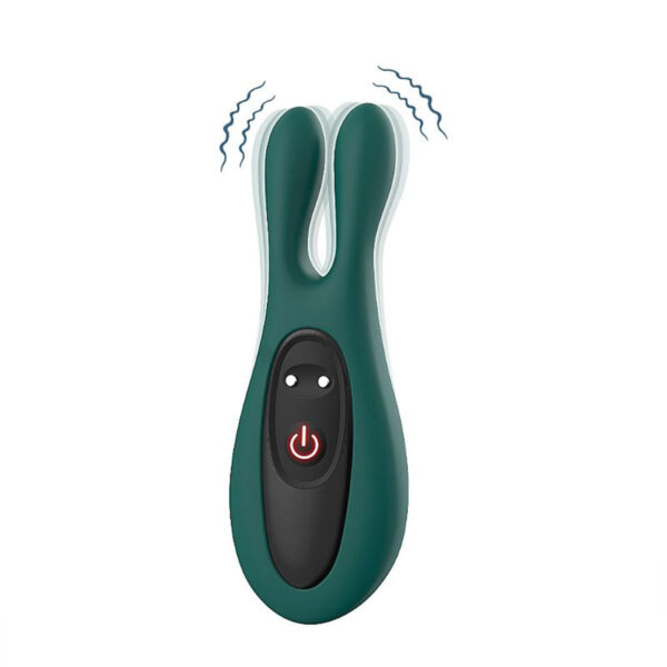 8688-Verde_1 Vibrador de Clitóris Formato de Coelho com 9 Modos de Vibração Sexy Import