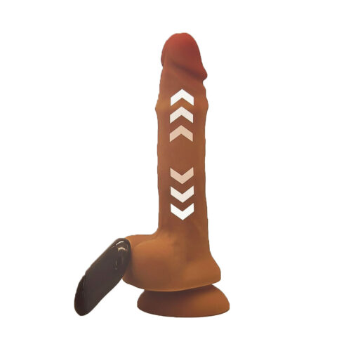 8718-Bege_1 Vibrador de Silicone Recarregável com Pulsação Sexy Import