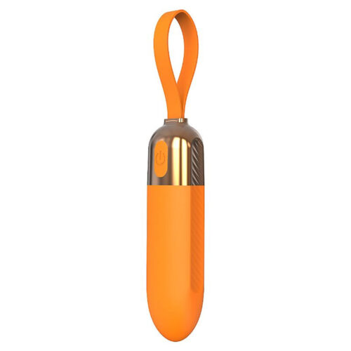 8720-Laranja_1 Vibrador Bullet com 10 Modos de Vibração Sexy Import
