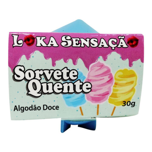8732_1 Sorvete Quente Sabor Algodão Doce 30g Loka Sensação