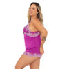 874PT-P-Roxo-Odalisca_2 Baby Doll Izabella Pijama em Malha com Detalhes Rendados Patitex