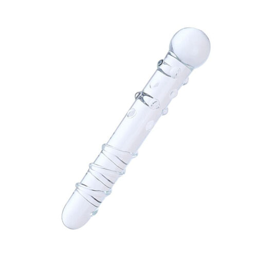 8785-Transparente_1 Plug Anal com Textura de Veias e Glande 20,0x2,5cm Sexy Import - Plug Anal com Textura de Veias e Glande 20,0 X 2,5 CM Sexy Import