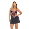 878PT-G-Preto_1.jpg Camisola Bicolor Larissa com Detalhes em Renda Patitex