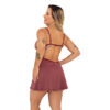 878PT-GG-Rubro_2.jpg Camisola Bicolor Larissa com Detalhes em Renda Patitex