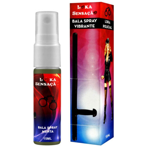 8817_1 Loka Policial Bala Spray Vibrante Menta 15ml Loka Sensação