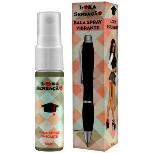 8824_1 Loka Estudante Bala Spray Vibrante Chiclete 15ml Loka Sensação