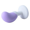 8938-Roxo_3 Plug Anal em Silicone com Pedra Formato de Feijão 8,2 X 2,7 Sexy Import