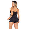 895-M-Preto_2-1 Baby Doll Liso Ayla com Detalhes em Renda Patitex