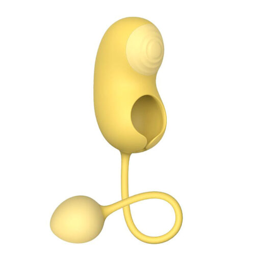 8991-Amarelo_1 Bullet com Formato de Feijão com Pulsação Pea Pod Sexy Import