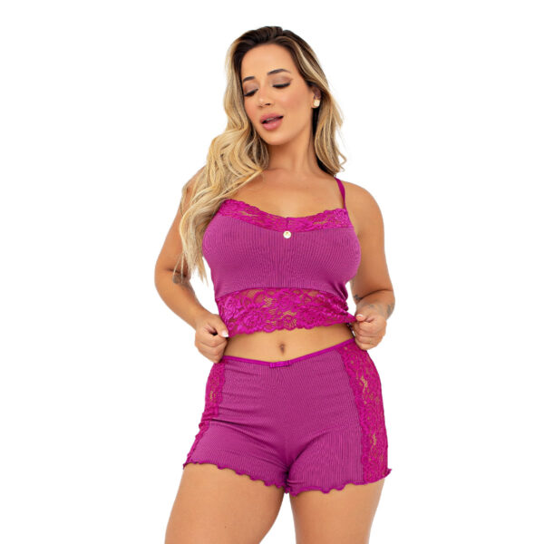 9028PT-M-Roxo-Odalisca_1.jpg Baby Doll Canelado Gabriella Patitex