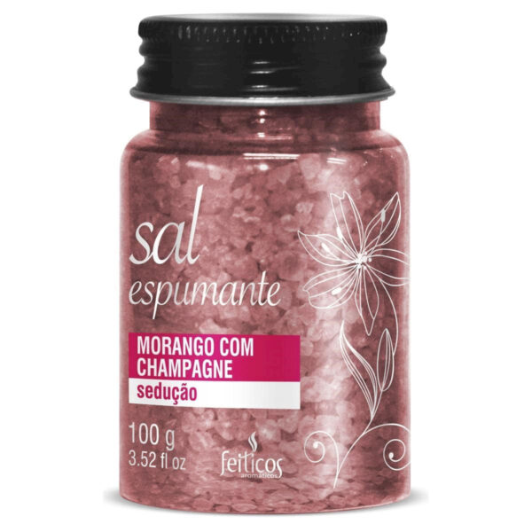 Sal Espumante Sedução Morango com Champagne 100g Feitiços