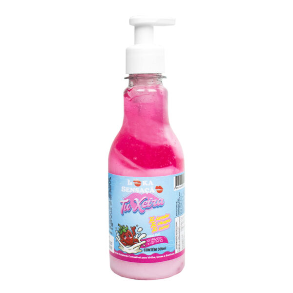 9461-Morango_1 Tu Xera Calda Hidratante Comestível para Virilha Coxas e Bumbum 305ml Loka Sensação