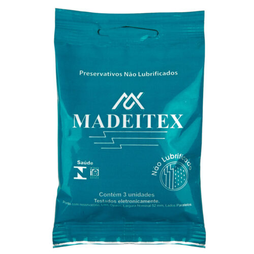 94_1 Preservativo Madeitex Não Lubrificado 3 Unidades Rilex