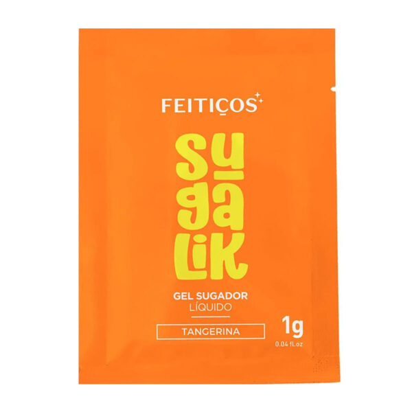 952300-Tangerina_1 Sachê Sugalik Sugador Líquido Comestível com Extrato de Jambu 1g Feitiços Aromáticos
