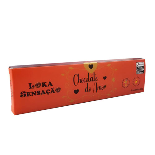 9546_1 Chocolate do Amor Excitante para Adultos com Taurina 05 Unidades 25g Loka Sensação