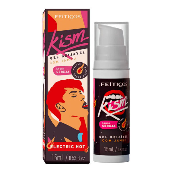 Kism Eletric Hot Gel Beijável com Jambu 15ml Feitiços Aromáticos