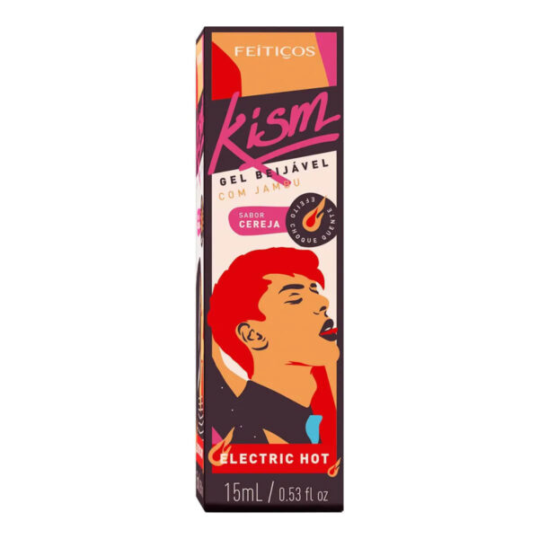 Kism Eletric Hot Gel Beijável com Jambu 15ml Feitiços Aromáticos