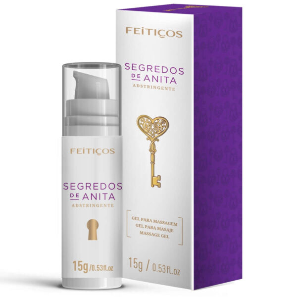 9732_1 Segredos De Anita Gel Adstringente para Massagem 15g Feitiços Aromáticos