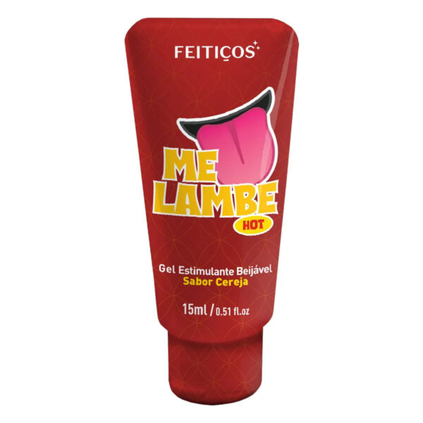 9893-Cereja_1 Me Lambe Hot Gel Excitante Beijável 15g Linha 10 de 10 Feitiços Aromáticos