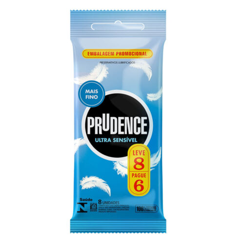 Preservativos Ultra-Sensível Leve 8 Pague 6 unidades Prudence