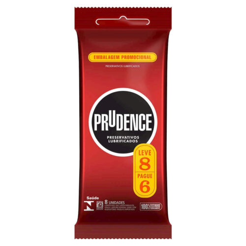 A4021_1 Preservativos Lubrificados Leve 8 Pague 6 unidades Prudence