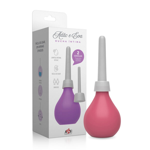 AC095R-Rosa_2 Ducha Íntima Unissex Cores Sexy Hot