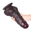 ADAO125V-Preto_2 Hombre Pênis com Peitoral 23 x 5 cm Adão e Eva