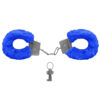 AL001-Azul_1 Algemas de Metal Revestida com PelĂșcia Fur Love Cuffs Vip Mix