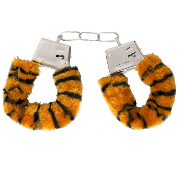 AL001-Onca_2 Algemas de Metal Revestida com PelĂșcia Fur Love Cuffs Vip Mix