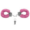 AL001-Rosa_1 Algemas de Metal Revestida com PelĂșcia Fur Love Cuffs Vip Mix