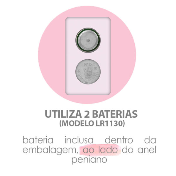 AN020_6 Anel Peniano com Vibrador e Estimulador de Clitóris Vip Mix