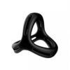 AN093-Preto_1 Cock Ring Stay Hard Anel Peniano Duplo em Silicone Vip Mix