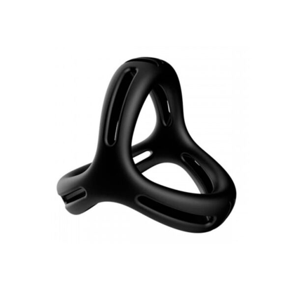 AN093-Preto_3 Cock Ring Stay Hard Anel Peniano Duplo em Silicone Vip Mix