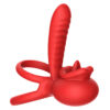 AN115-Vermelho_1 Anel Peniano Duplo e Meia Capa com Controle por Aplicativo Vip Mix
