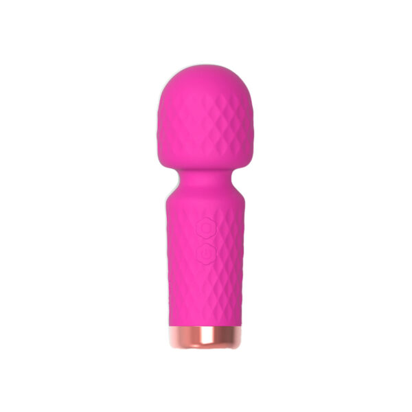 AV000A-Pink_1 Mini Varinha Mágica Hero Recarregável com 10 modos de Vibração Vip Mix