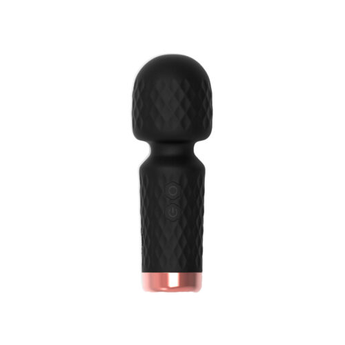 AV000A-Preto_1 Mini Varinha Mágica Hero Recarregável com 10 modos de Vibração Vip Mix