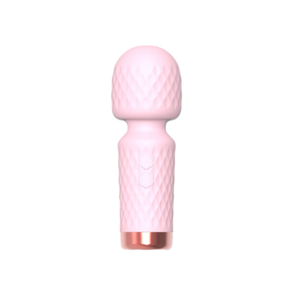 AV000A-Rosa_1 Mini Varinha Mágica Hero Recarregável com 10 modos de Vibração Vip Mix