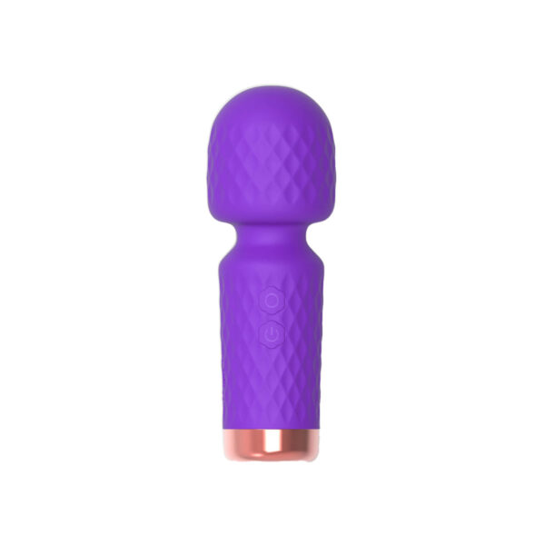 AV000A-Roxo_1 Mini Varinha Mágica Hero Recarregável com 10 modos de Vibração Vip Mix