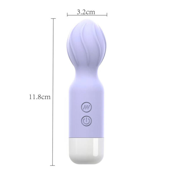 AV000B-Lilas_2 Mini Varinha Mágica Recarregável com 18 modos de Vibração Vip Mix