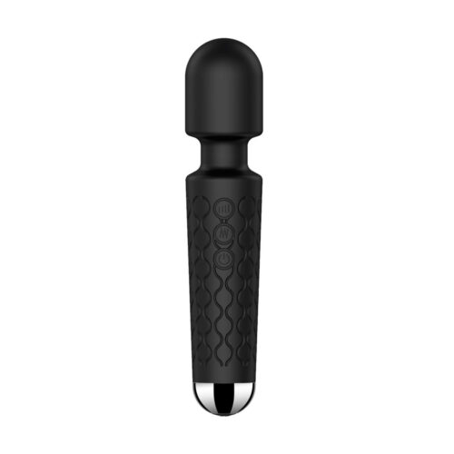 AV000M-Preto_1 Vibrador Varinha MĂĄgica com 20 Modos de Vibração e 8 NĂveis de Velocidade Vip Mix