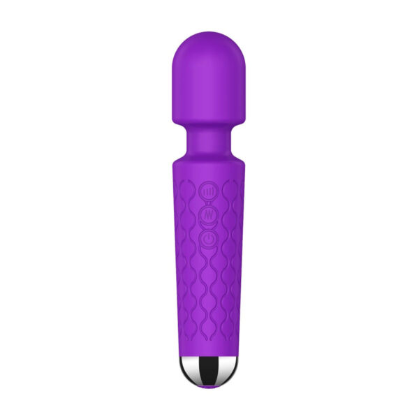 AV000M-Roxo_1 Vibrador Varinha Mágica com 20 Modos de Vibração e 8 Níveis de Velocidade Vip Mix