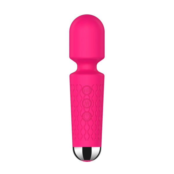 AV000P-Pink_1 Mini Toy Vibrador Varinha Mágica com 20 Modos de Vibrações e 8 Níveis e Velocidade Vip Mix