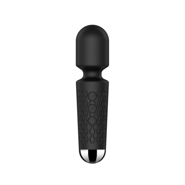 AV000P-Preto_1 Mini Toy Vibrador Varinha Mágica com 20 Modos de Vibrações e 8 Níveis e Velocidade Vip Mix