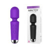 AV000P-Roxo_3 Mini Toy Vibrador Varinha Mágica com 20 Modos de Vibrações e 8 Níveis e Velocidade Vip Mix