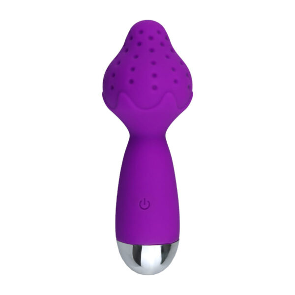 AV001C-Roxo_1 Mini Varinha Mágica em formato de Morango com 10 modos de Vibração Vip MIx