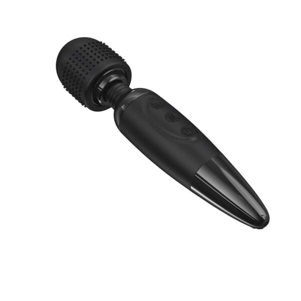 AV003P-Preto_4 Massageador Varinha Mágica Recarregável com 8 intensidades de vibração e 10 Modos de Vibração Vip Mi