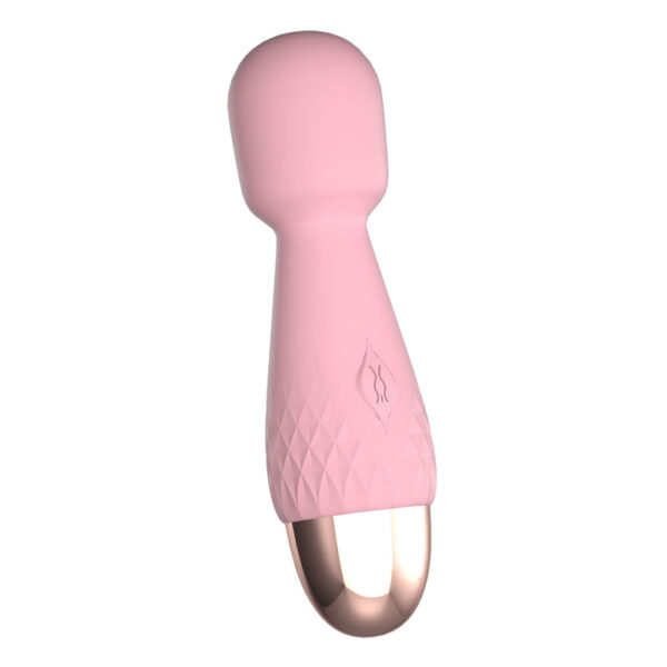 AV024-Rosa_1 Lilo Mini Massageador Corporal com 10 Modos de Vibração Vip Mix