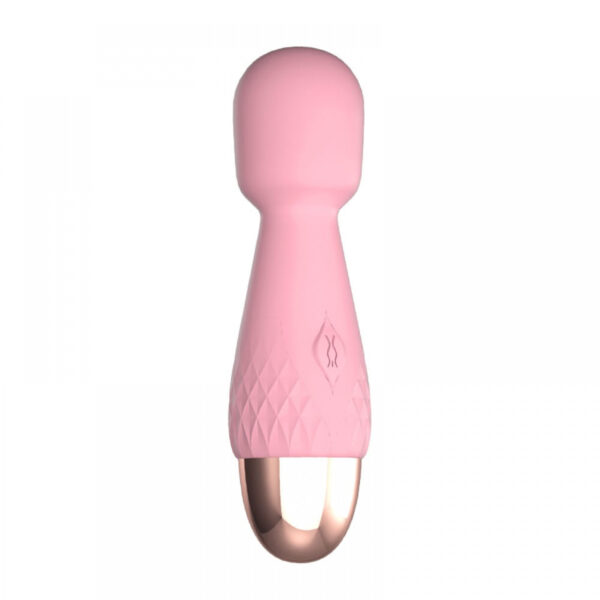 AV024-Rosa_2 Lilo Mini Massageador Corporal com 10 Modos de Vibração Vip Mix