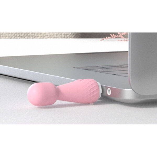 AV024-Rosa_3 Lilo Mini Massageador Corporal com 10 Modos de Vibração Vip Mix